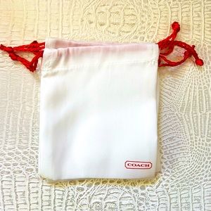 Bundle of Coach Jewelry Drawstring Pouches; New